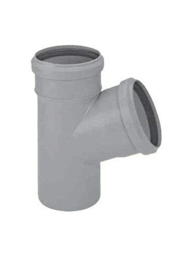Vidaus kanalizacijos trišakis HTplus, Ø 110 / 110 mm, 67°