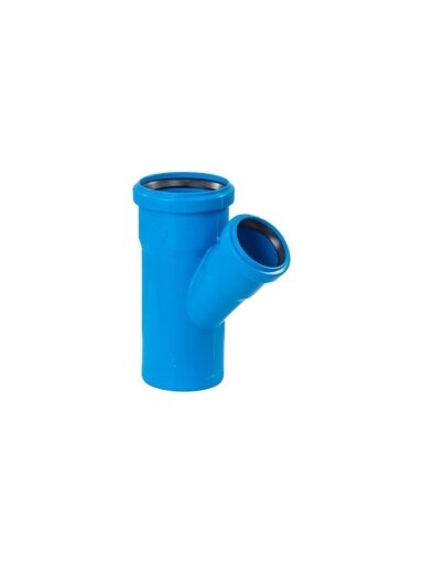 Vidaus kanalizacijos trišakis Ultra dB, Ø 110 / 50 mm, 45°