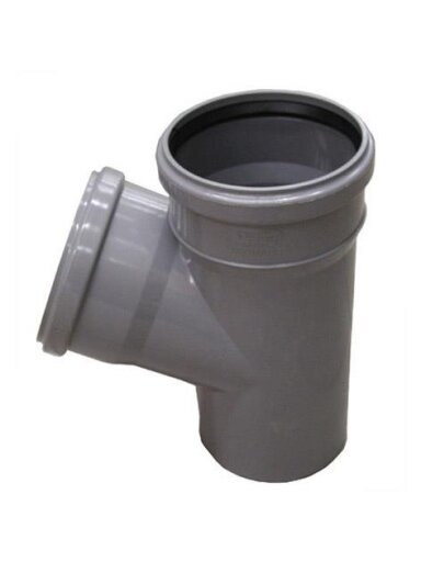 Vidaus kanalizacijos trišakis Wavin, Ø 110 / 110 mm, 67° Vidaus kanalizacijos trišakis Wavin, Ø 110 / 110 mm, 67°