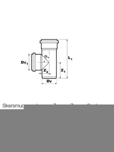 Vidaus kanalizacijos trišakis Wavin, Ø 50 / 110 mm, 88° Vidaus kanalizacijos trišakis Wavin, Ø 50 / 110 mm, 88°