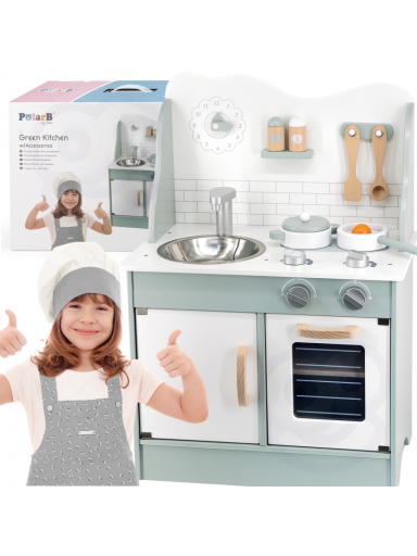 VIGA PolarB medinė virtuvė su Eco Green priedais