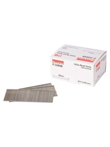 Vinys Dailylentėms Makita 16 GA F-33948, 32 mm x 1.6 mm