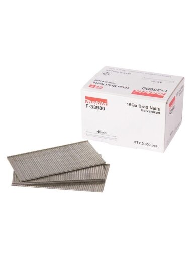 Vinys Dailylentėms Makita 16GA F-33980, 45 mm x 1.6 mm
