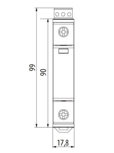 Viršįtampių ribotuvas ETI C T2 275/20 1+0