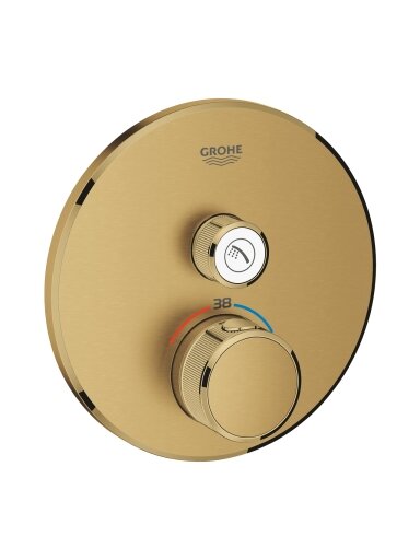 Virštinkinė dušo maišytuvo dalis Grohtherm Smartcontrol, 1 padėtis, brushed cool sunrise