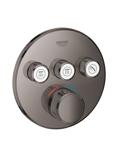 Virštinkinė maišytuvo SmartControl dalis, 3 valdikliai, hard graphite spalva