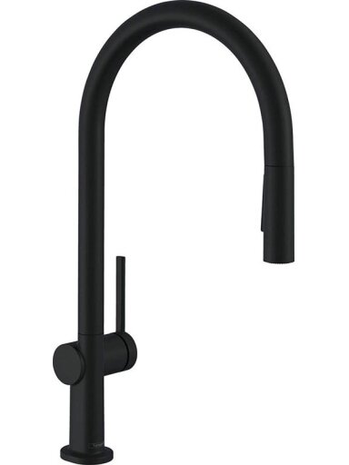 Virtuvinis maišytuvas Hansgrohe Talis M54 72800670, juodas