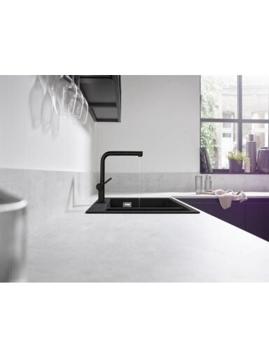 Virtuvinis maišytuvas Hansgrohe Talis M54 72808670, juodas