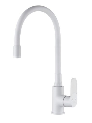 Virtuvinis maišytuvas Invena Joga Plus BZ-32-P02-C, baltas