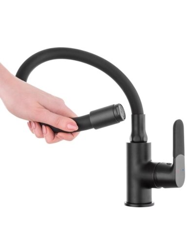 Virtuvinis maišytuvas Invena Joga plus BZ-32-P04-C, juodas