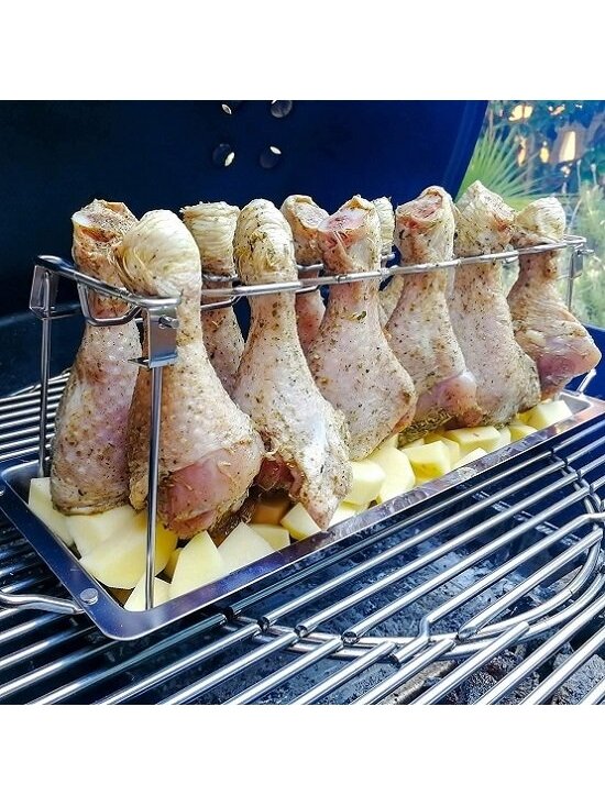 Vištos blauzdelių kepimo stovas KamadoClub 3