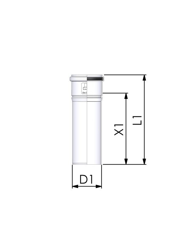 Viengubas kamino pailginimas Cox Geelen CoxDENS PP, d60, 250 mm 1 Viengubas kamino pailginimas Cox Geelen CoxDENS PP, d60, 250 mm 1