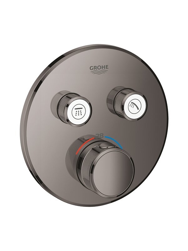 Virštinkinė dušo maišytuvo dalis Grohtherm SmartControl, 2 valdikliai, grafito spalva Virštinkinė dušo maišytuvo dalis Grohtherm SmartControl, 2 valdikliai, grafito spalva