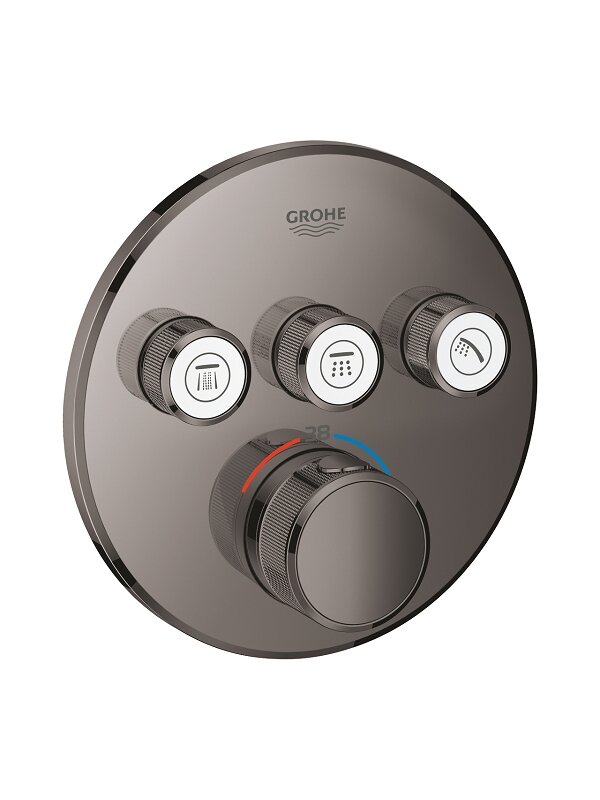 Virštinkinė maišytuvo SmartControl dalis, 3 valdikliai, hard graphite spalva Virštinkinė maišytuvo SmartControl dalis, 3 valdikliai, hard graphite spalva