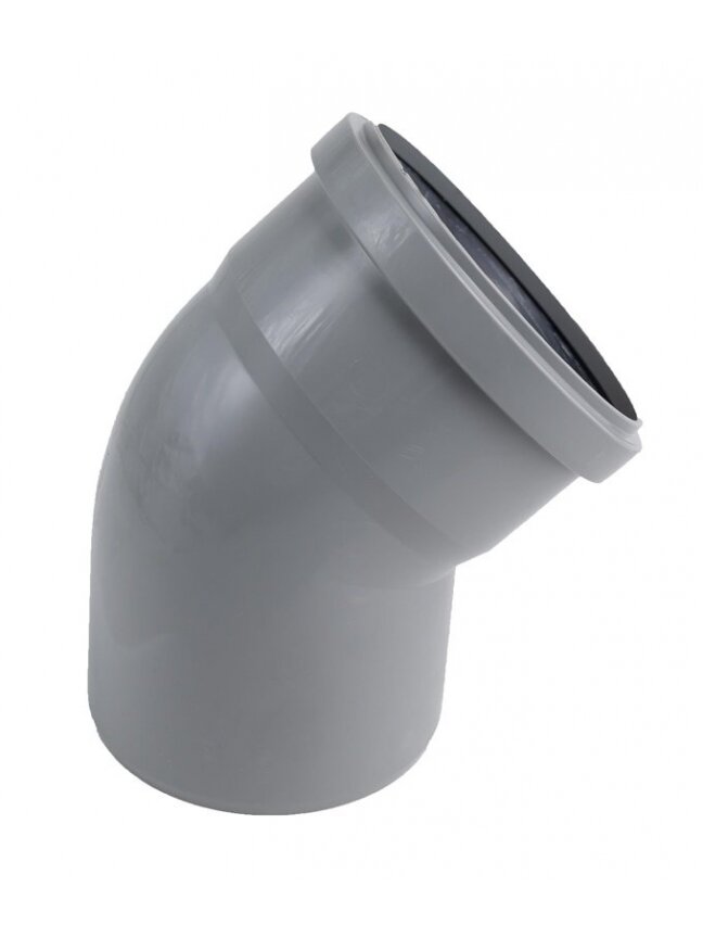 Vidaus kanalizacijos alkūnė HTplus, Ø 75 mm, 45° Vidaus kanalizacijos alkūnė HTplus, Ø 75 mm, 45°