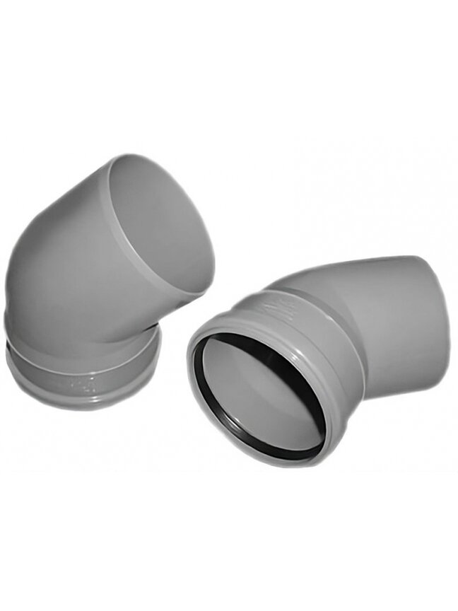 Vidaus kanalizacijos alkūnė Wavin, Ø 110 mm, 15° 1 Vidaus kanalizacijos alkūnė Wavin, Ø 110 mm, 15° 1