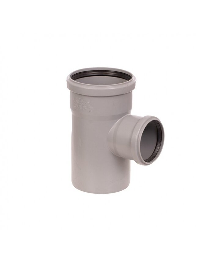 Vidaus kanalizacijos trišakis HTplus, Ø 110 / 75 mm, 87°
