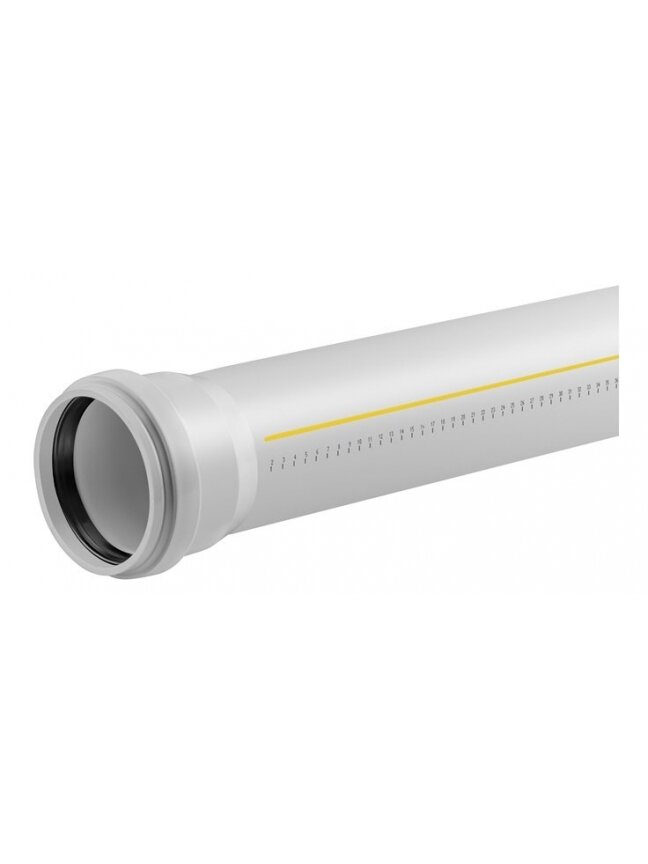 Vidaus kanalizacijos vamzdis Magnaplast, Skolan, Ø58 mm, 2 m Vidaus kanalizacijos vamzdis Magnaplast, Skolan, Ø58 mm, 2 m