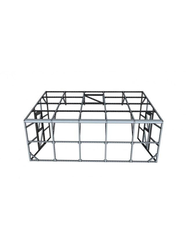 Vienšlaitis šiltnamis 2570x5100 6 mm 2 Vienšlaitis šiltnamis 2570x5100 6 mm 2