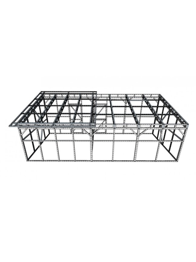 Vienšlaitis šiltnamis su sandėliuku 2990x6820 4 mm 3 Vienšlaitis šiltnamis su sandėliuku 2990x6820 4 mm 3