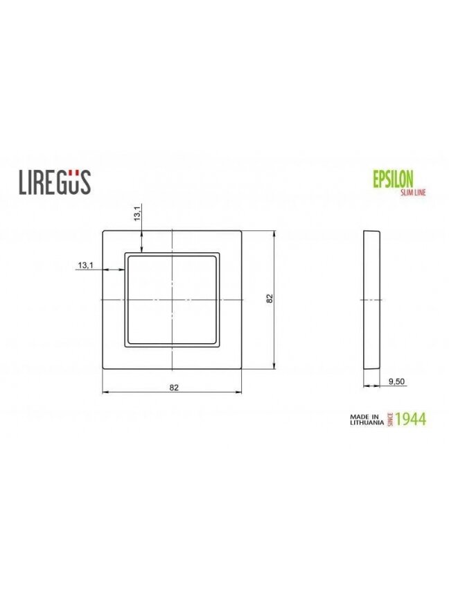 Vienvietis rėmelis LIREGUS EPSILON, smėlio spalvos 1