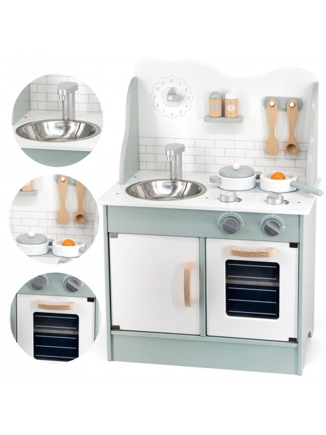 VIGA PolarB medinė virtuvė su Eco Green priedais 6 VIGA PolarB medinė virtuvė su Eco Green priedais 6