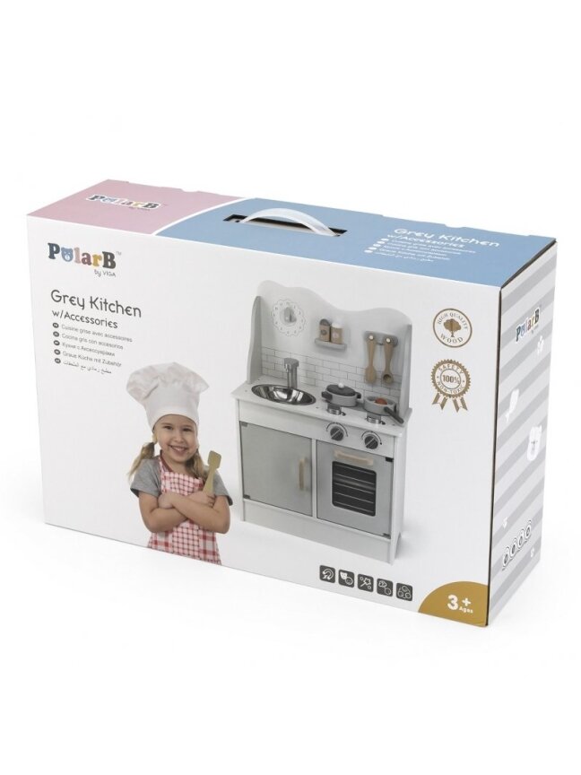 VIGA PolarB Virtuvė su Eco Grey priedais 5 VIGA PolarB Virtuvė su Eco Grey priedais 5