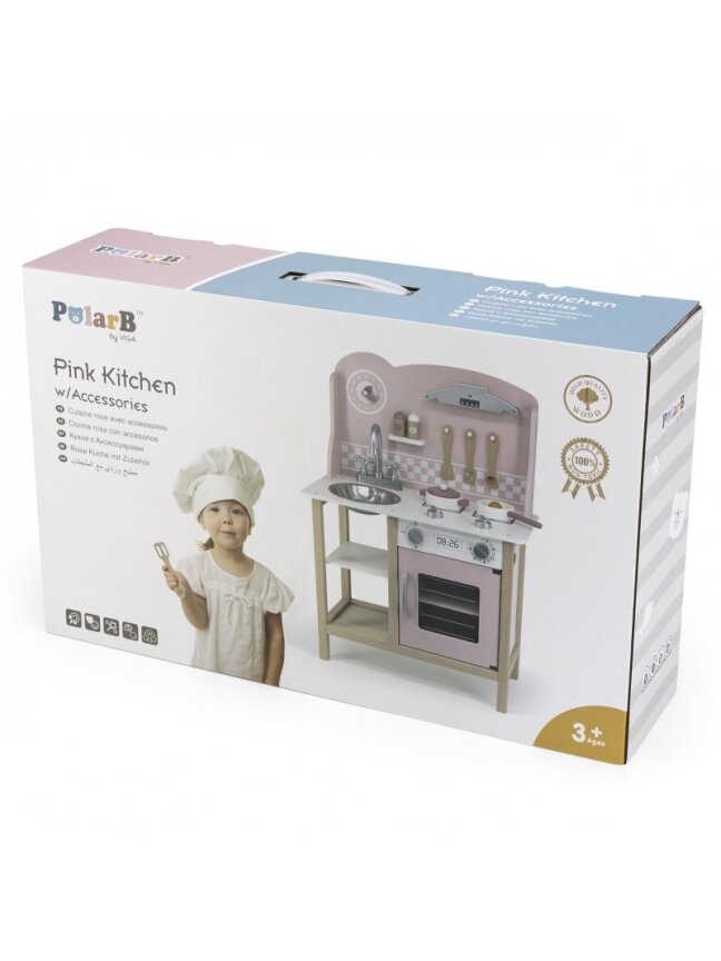 VIGA PolarB Virtuvė su priedais Sidabrinė - Rožinė 3