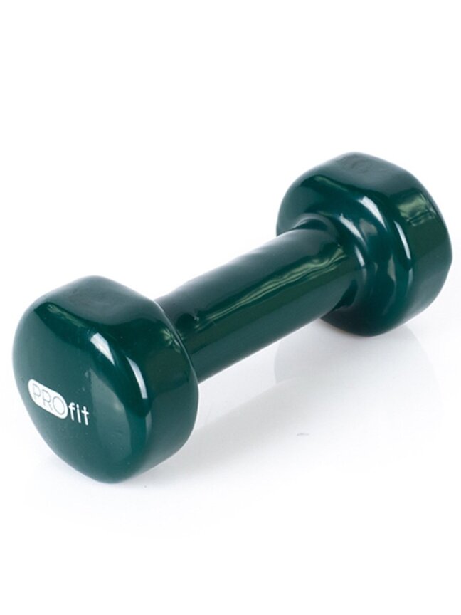 Viniliniai Hanteliai Profit 2x2kg DK 4102, Žali 2