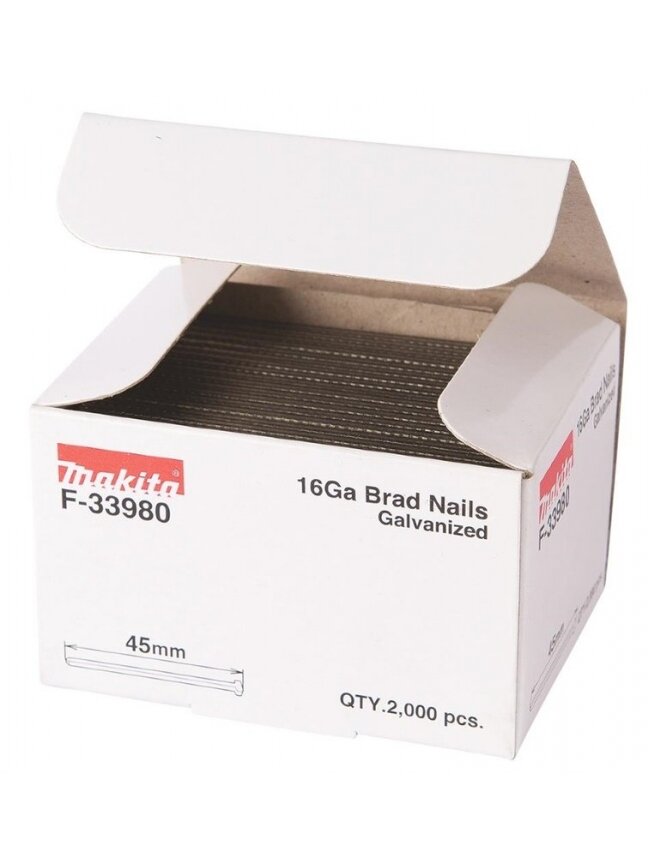 Vinys Dailylentėms Makita 16GA F-33980, 45 mm x 1.6 mm 1