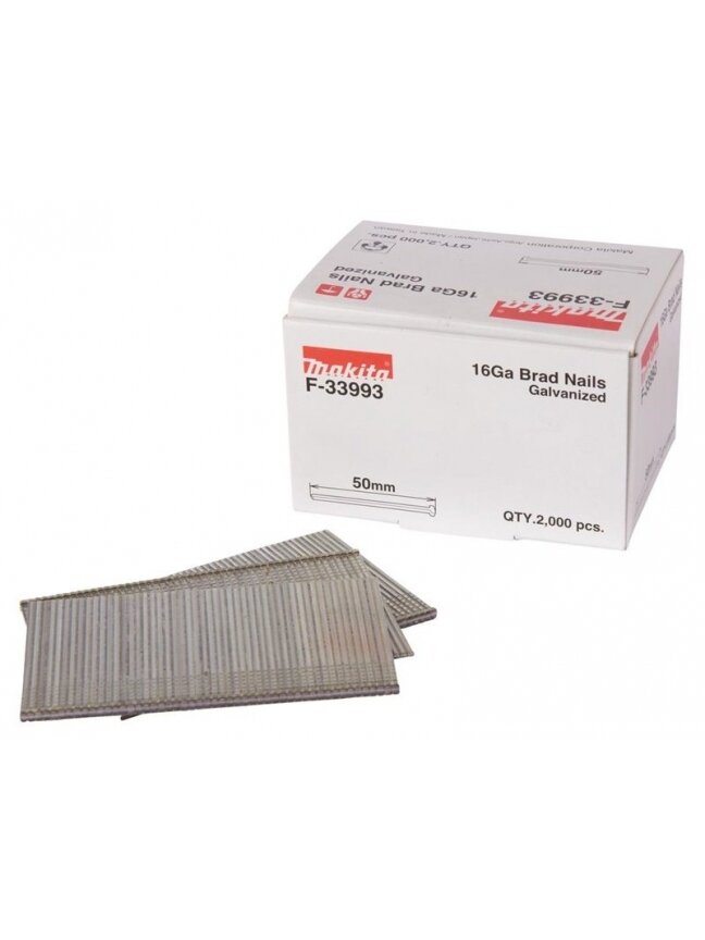 Vinys Dailylentėms Makita 16GA F-33993, 50 mm x 1.6 mm
