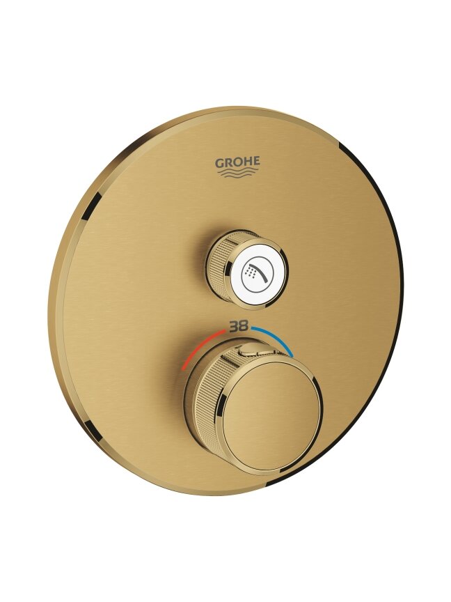 Virštinkinė dušo maišytuvo dalis Grohtherm Smartcontrol, 1 padėtis, brushed cool sunrise