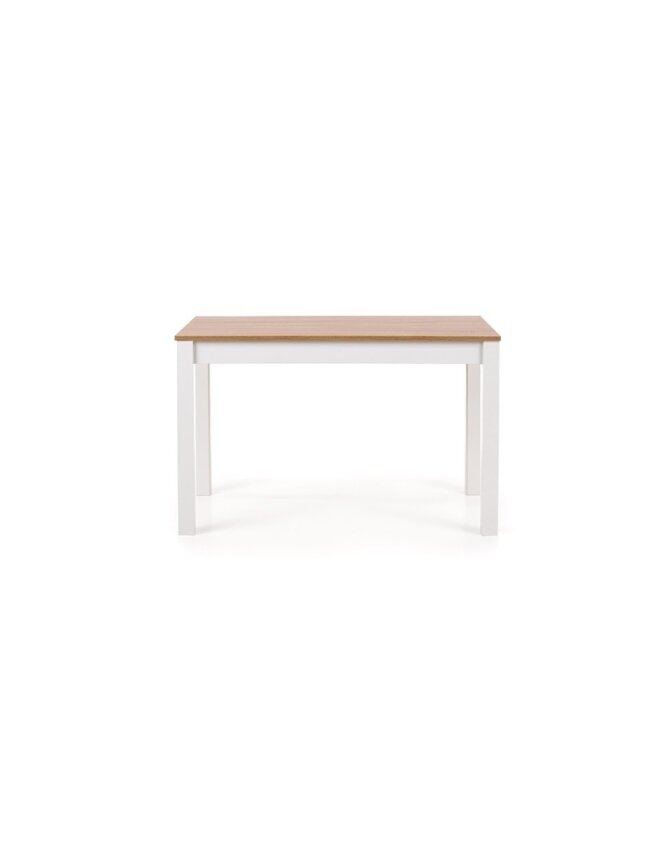 Virtuvinis stalas, rudas/baltas, 120 cm x 68 cm x 76 cm 1 Virtuvinis stalas, rudas/baltas, 120 cm x 68 cm x 76 cm 1