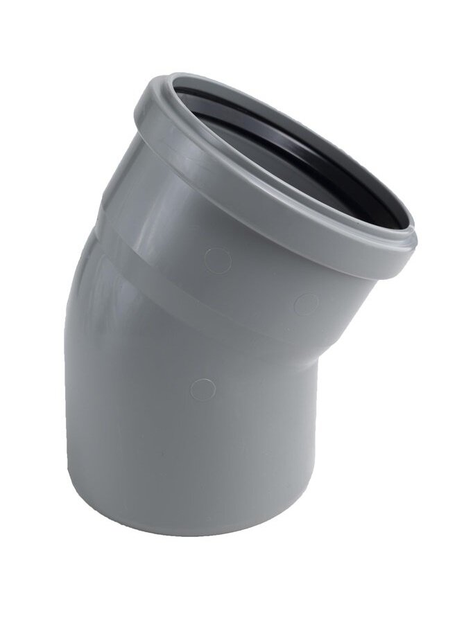 Vidaus kanalizacijos alkūnė HTplus, Ø 75 mm, 30°