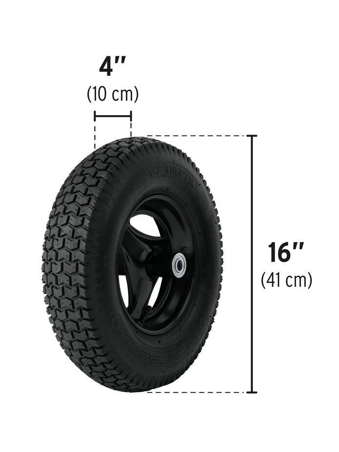 Vienaratis karutis Truper 11777, plienas, juoda, 120 l 2 Vienaratis karutis Truper 11777, plienas, juoda, 120 l 2