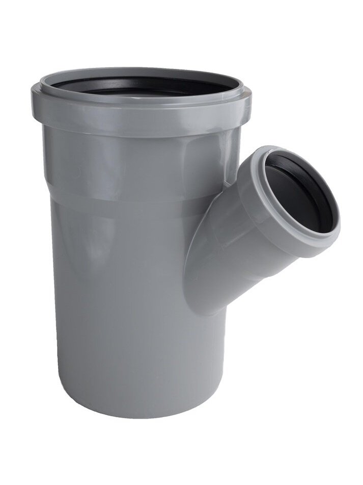 Vidaus kanalizacijos trišakis HTplus, Ø 110 / 75 mm, 45° Vidaus kanalizacijos trišakis HTplus, Ø 110 / 75 mm, 45°