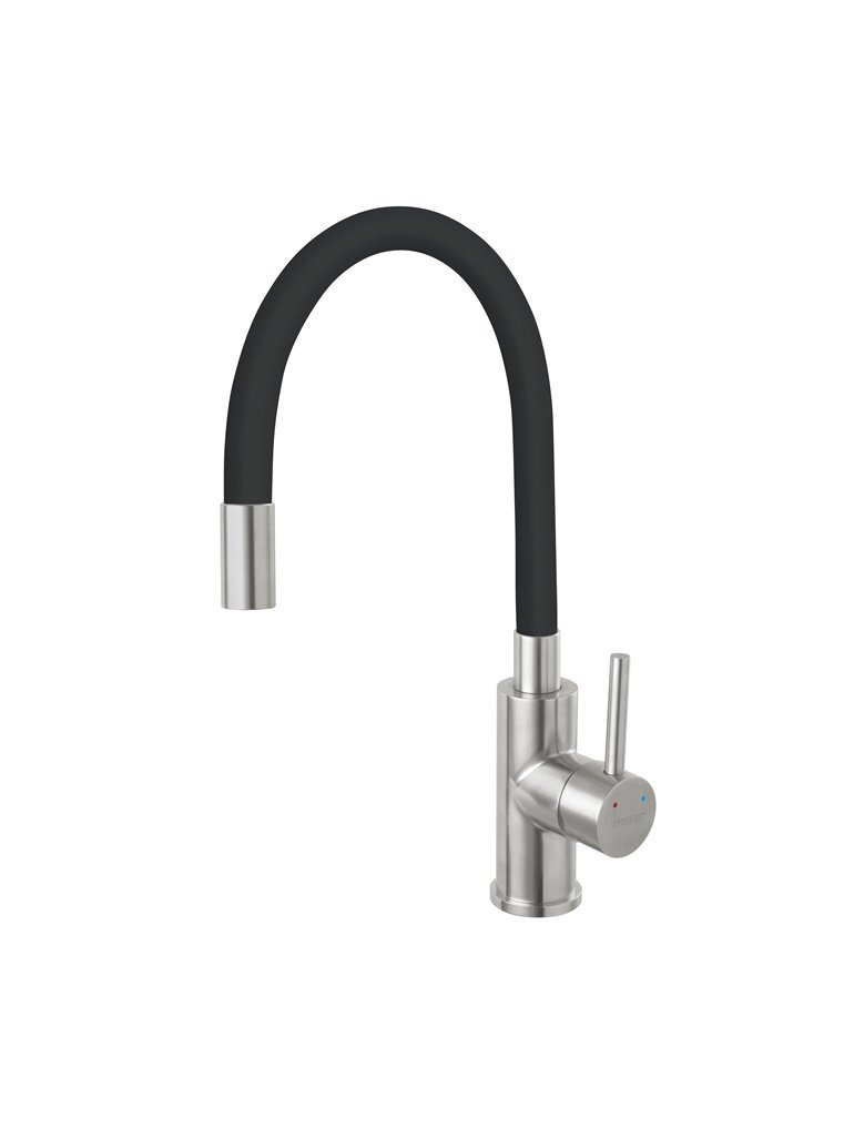 Virtuvinis maišytuvas Ferro Zorba Inox BZR4BSS, juodas Virtuvinis maišytuvas Ferro Zorba Inox BZR4BSS, juodas