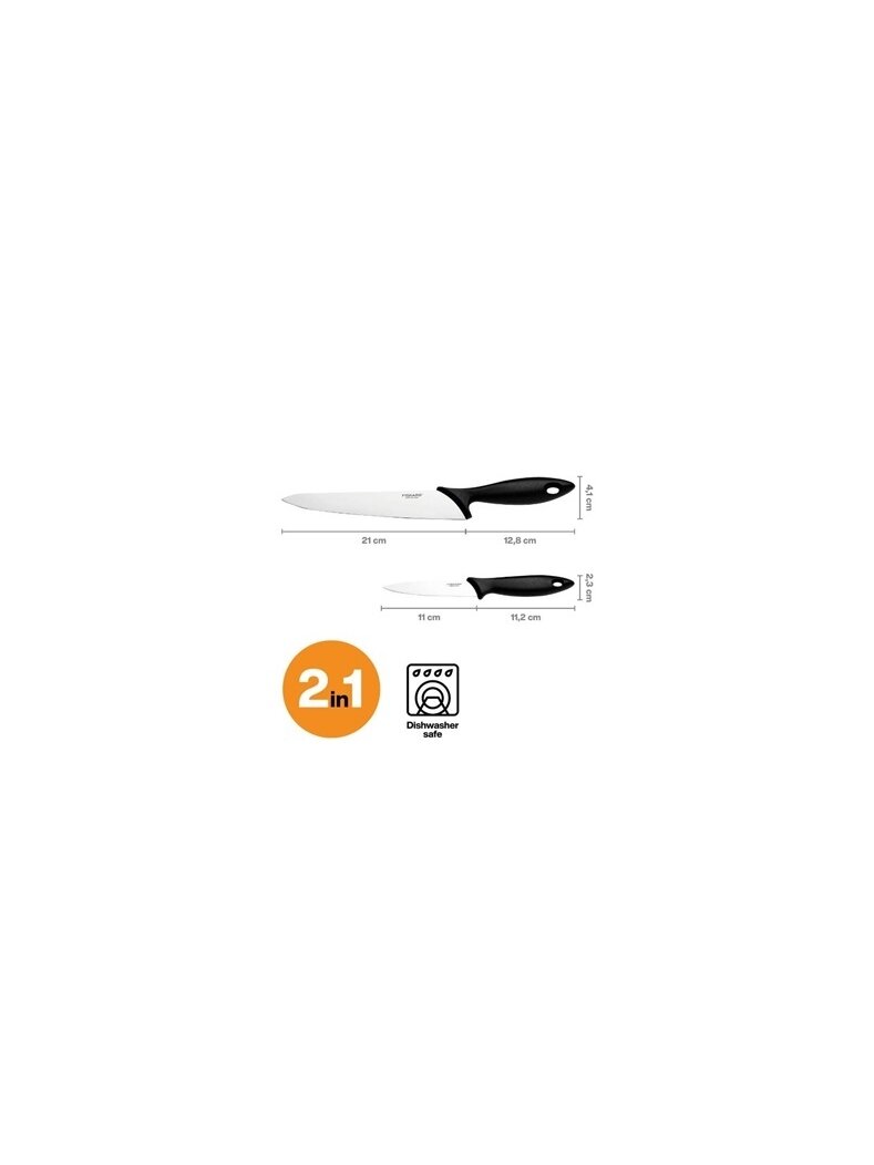 Virtuvinių peilių komplektas Fiskars 1065582, 2 vnt. 1 Virtuvinių peilių komplektas Fiskars 1065582, 2 vnt. 1