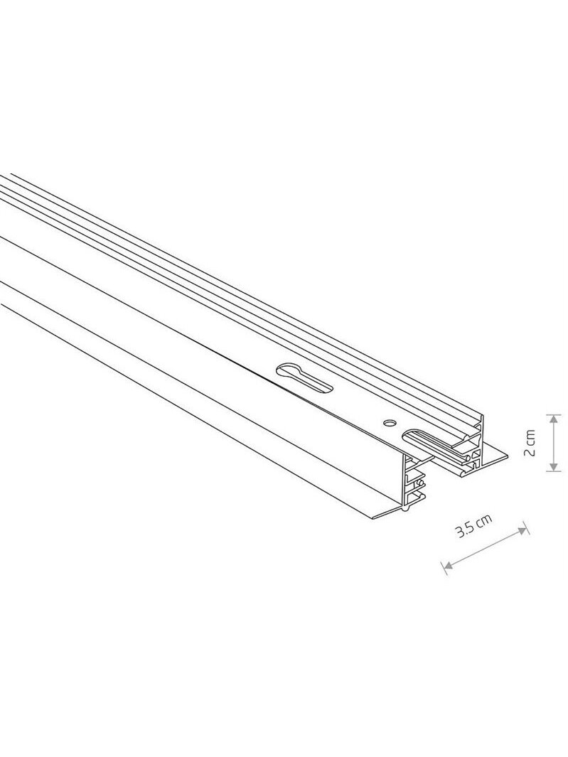 Virštinkinis bėgelis Nowodvorski Profile Track 9448, 1000 mm 2 Virštinkinis bėgelis Nowodvorski Profile Track 9448, 1000 mm 2