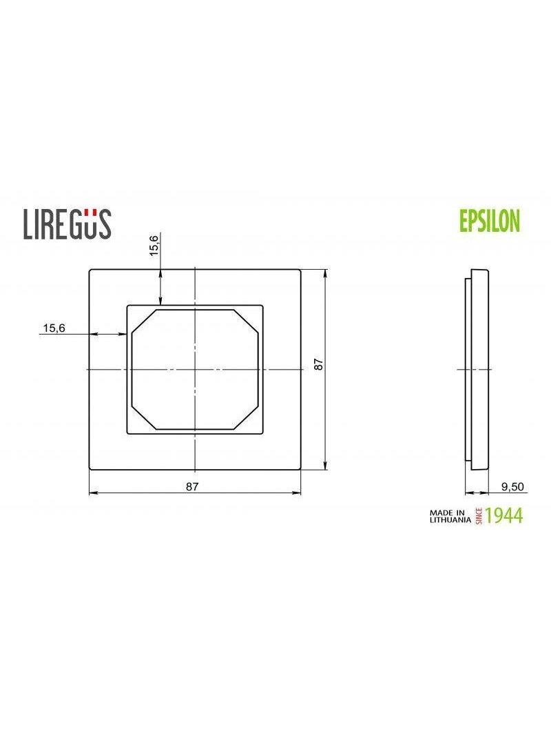 Vienvietis rėmelis LIREGUS EPSILON, smėlio spalvos 1 Vienvietis rėmelis LIREGUS EPSILON, smėlio spalvos 1