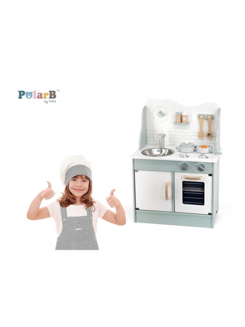VIGA PolarB medinė virtuvė su Eco Green priedais 8