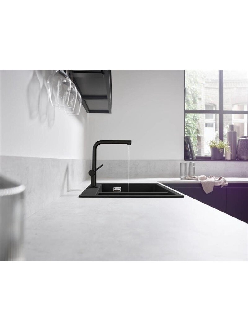 Virtuvinis maišytuvas Hansgrohe Talis M54 72808670, juodas 1 Virtuvinis maišytuvas Hansgrohe Talis M54 72808670, juodas 1