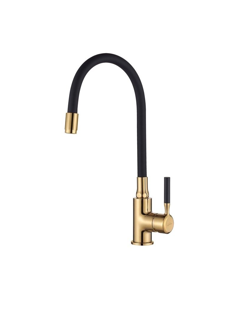 Virtuvinis maišytuvas Invena Glamour BZ-02-L17-V auks/juodas