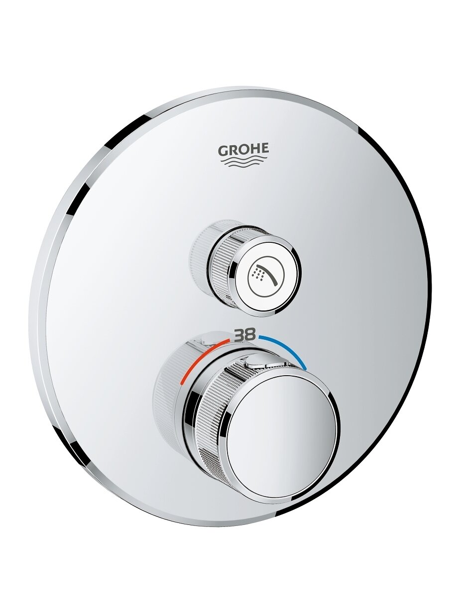 Virštinkinė dušo maišytuvo dalis Grohtherm Smartcontrol, 1 padėtis, chromas Virštinkinė dušo maišytuvo dalis Grohtherm Smartcontrol, 1 padėtis, chromas