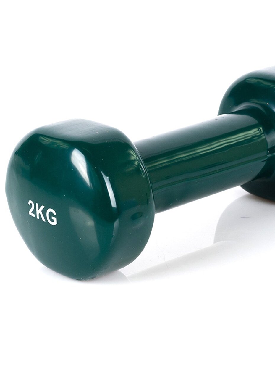 Viniliniai Hanteliai Profit 2x2kg DK 4102, Žali 3