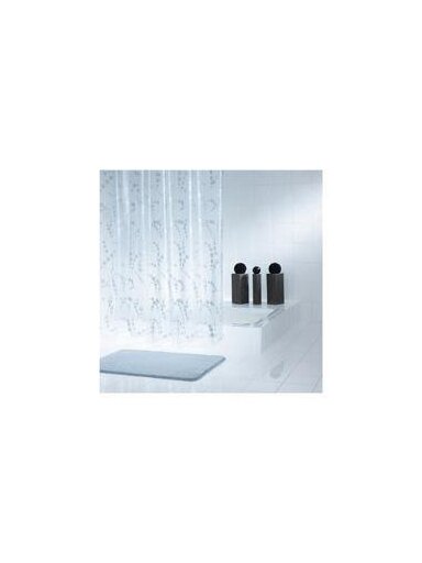 Vonios užuolaida RIDDER DOTS SILVER 32377, 200×180 cm Vonios užuolaida RIDDER DOTS SILVER 32377, 200×180 cm