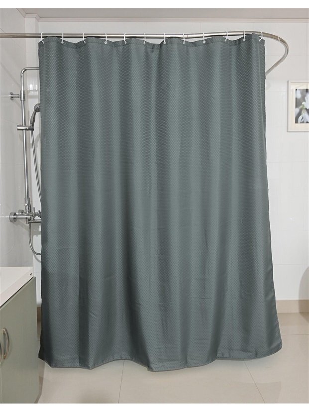 Vonios užuolaida Ridder 4037307-00, pilka, 200 cm x 180 cm Vonios užuolaida Ridder 4037307-00, pilka, 200 cm x 180 cm