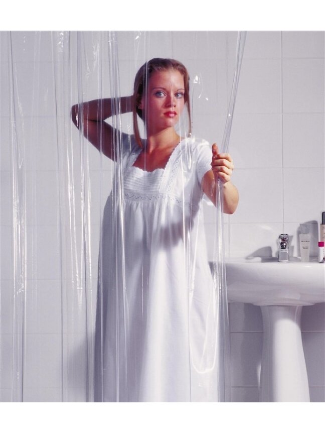 Vonios užuolaida RIDDER BRILLIANT 36000, skaidri, 200×180 cm 1