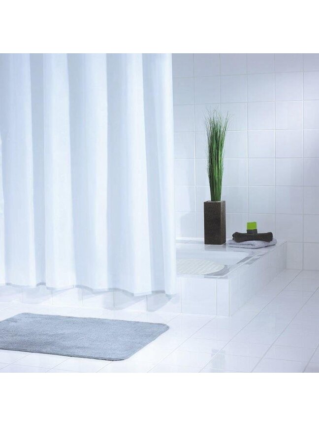 Vonios užuolaida RIDDER UNI WHITE 131311, balta, 200×180 cm 1 Vonios užuolaida RIDDER UNI WHITE 131311, balta, 200×180 cm 1