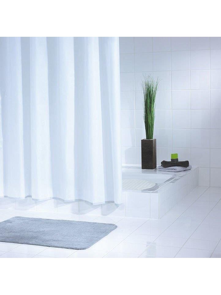 Vonios užuolaida RIDDER UNI WHITE 131311, balta, 200×180 cm 1